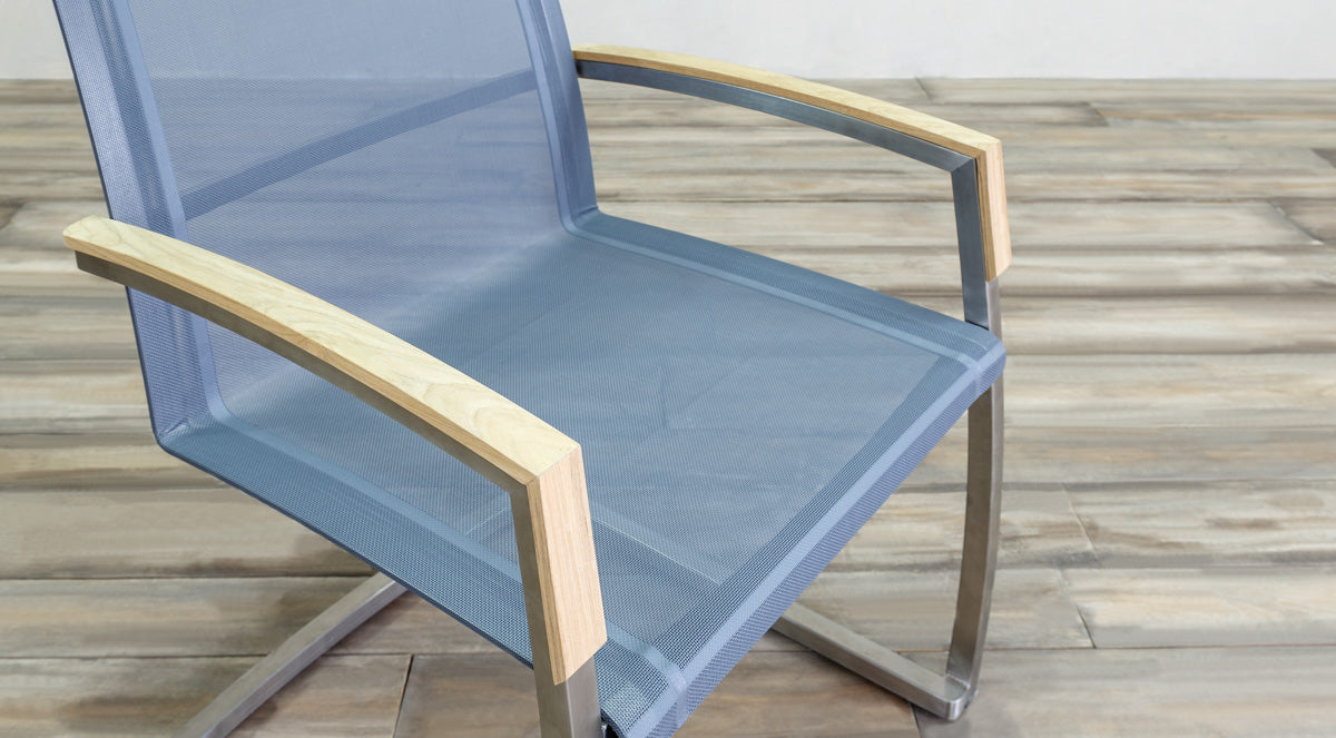 BelleRose Arm Chair With Stainless Steel Frame