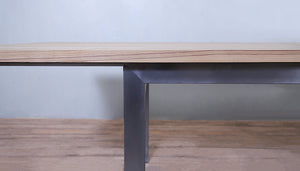 Baltimore Stainless Steel Extending Table