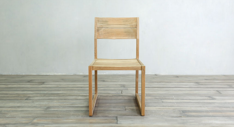 Milan Dining Side Chair Teak wood