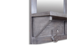 Load image into Gallery viewer, Mudroom Wall Shelf with 3 Mirrors
