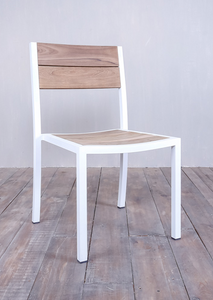 Avalon Side Chair White Powder Coated