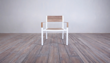 Load image into Gallery viewer, Avalon Arm Chair White Powder Coated finish