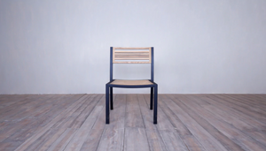 Avalon Small Slat Side Chair Black Ebony finish