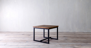 Soho Side Table with Metal Base