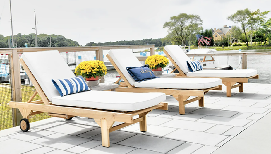 Teak chaise lounge outdoor furniture sale