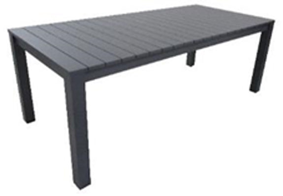 California Rectangle Metal Dining Table